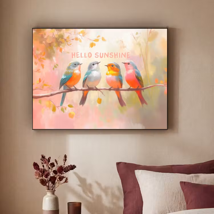 Art Frame - Vogels - Tak - Quote - Roze — 3