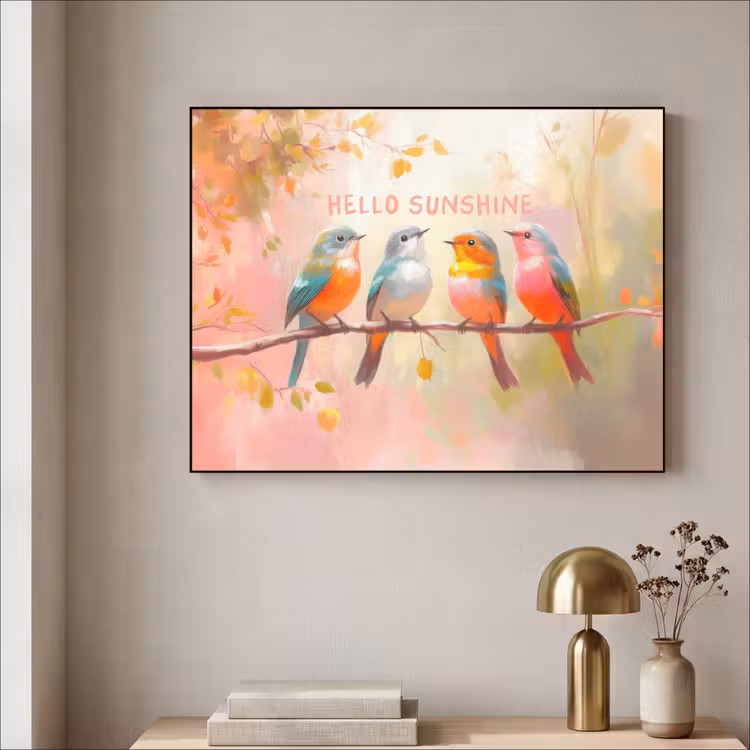 Art Frame - Vogels - Tak - Quote - Roze — 5