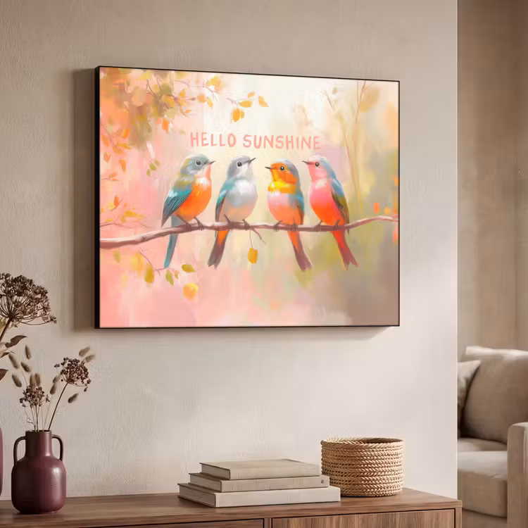 Art Frame - Vogels - Tak - Quote - Roze — 7