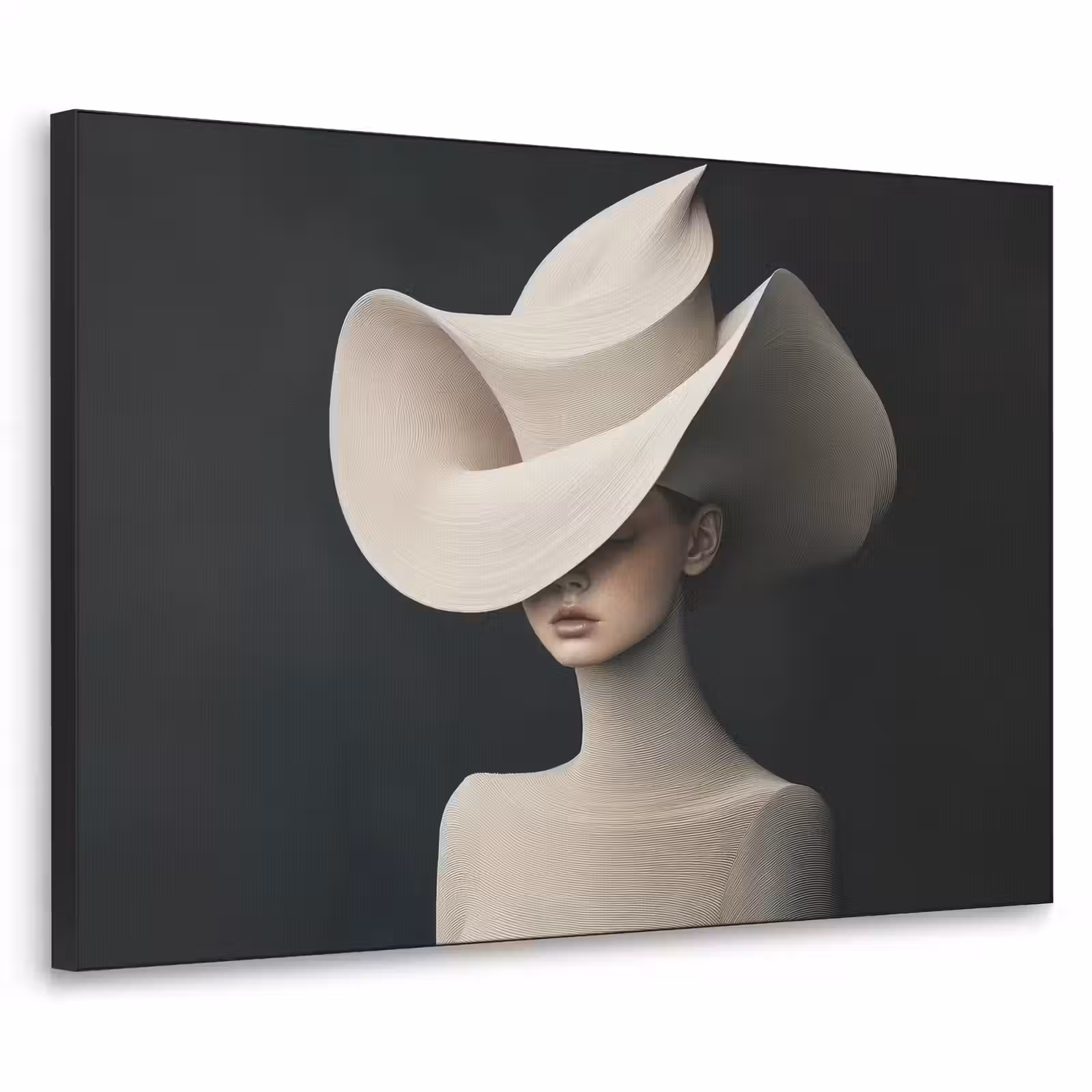 Art Frame - Vrouw - Golvende - Hoed — 1