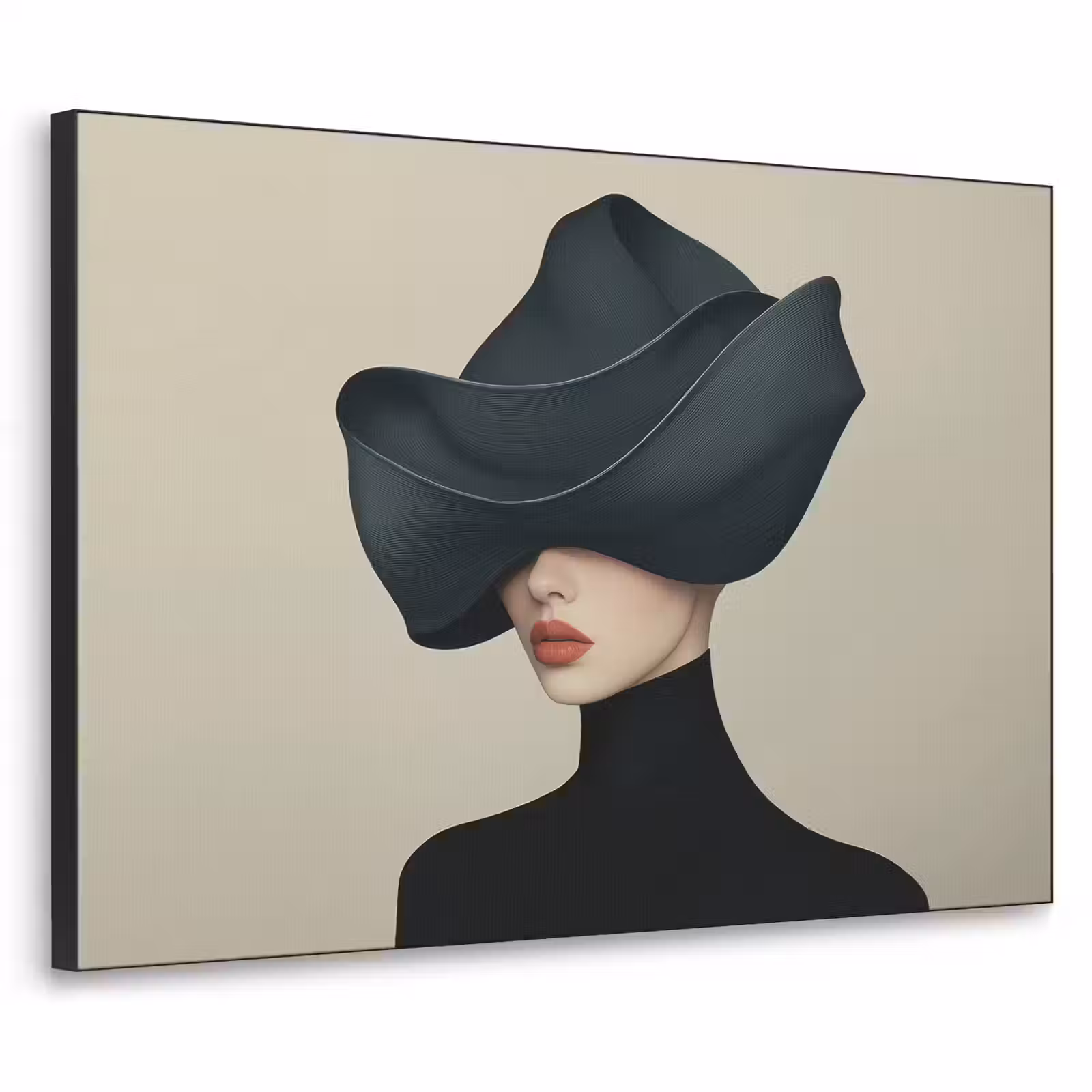 Art Frame - Vrouw - Groen - Hoed — 1