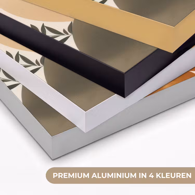 Art Frame - Vormen - Rond - Bladeren - Beige — 2