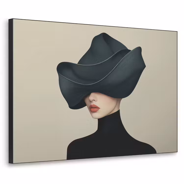 Art Frame - Vrouw - Groen - Hoed — 1