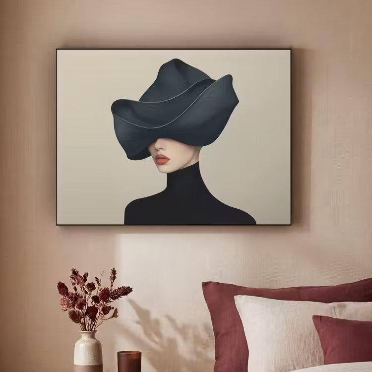 Art Frame - Vrouw - Groen - Hoed — 3