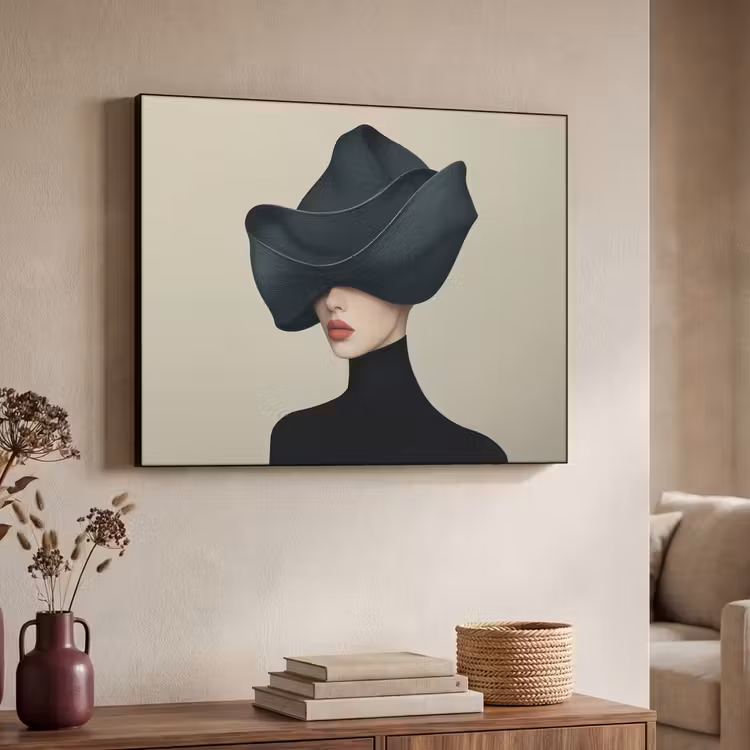 Art Frame - Vrouw - Groen - Hoed — 7