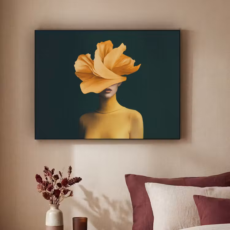 Art Frame - Vrouw - Hoed - Geel — 3
