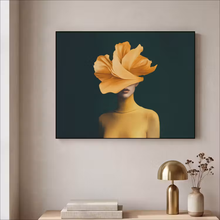 Art Frame - Vrouw - Hoed - Geel — 5