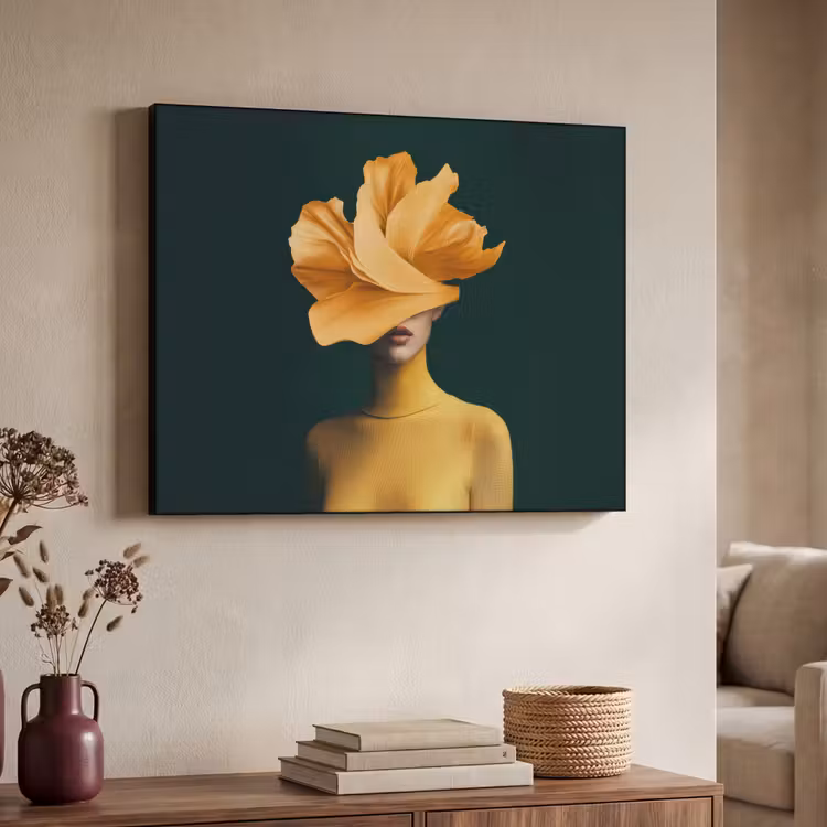 Art Frame - Vrouw - Hoed - Geel — 7
