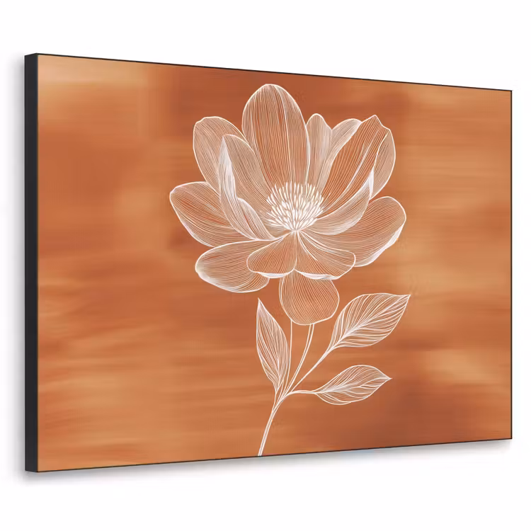 Art Frame - Bloem - Minimalistisch - Wit — 1