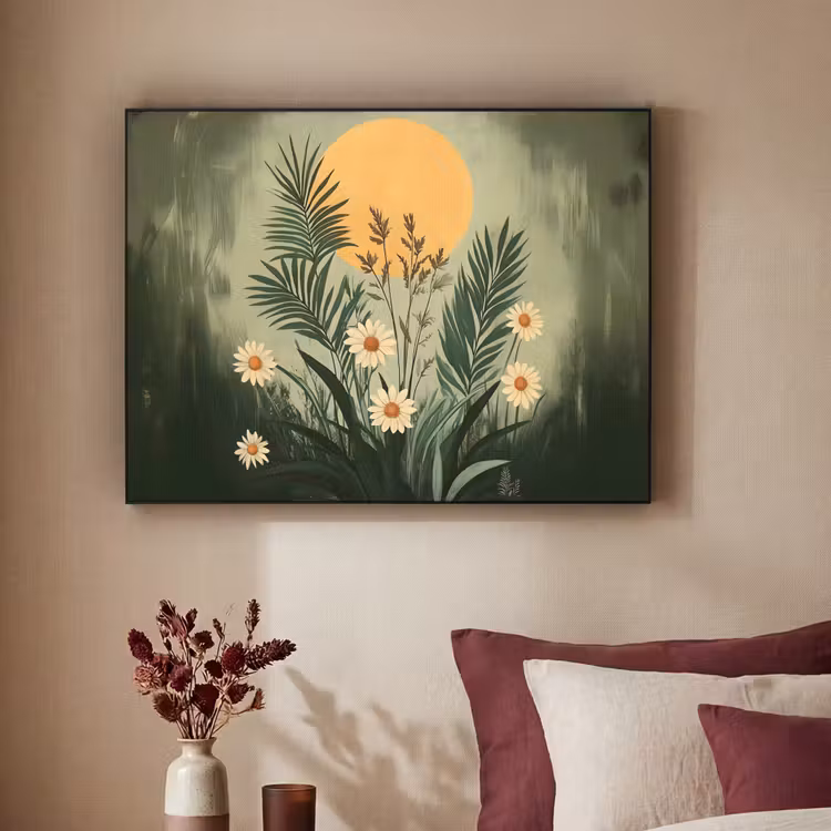 Art Frame - Bloemen - Bladeren - Zon - Groen — 3