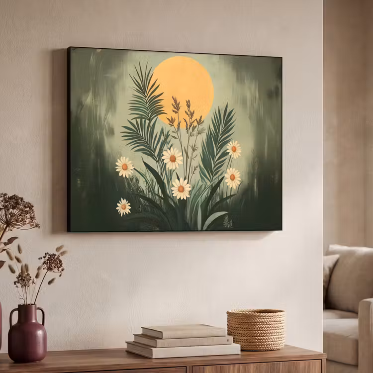 Art Frame - Bloemen - Bladeren - Zon - Groen — 7