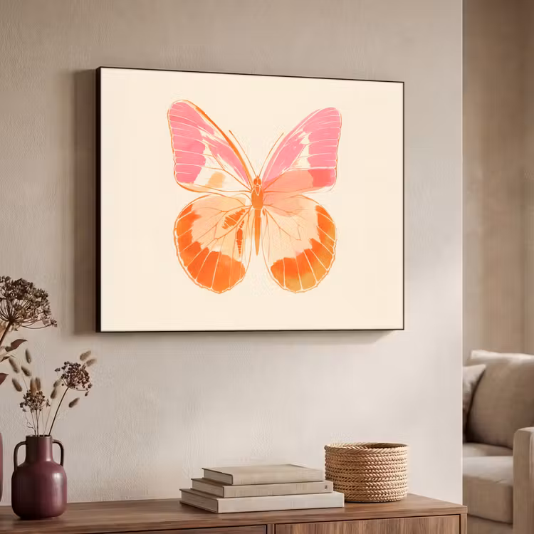 Art Frame - Oranje - Vlinder - Minimalistisch — 7