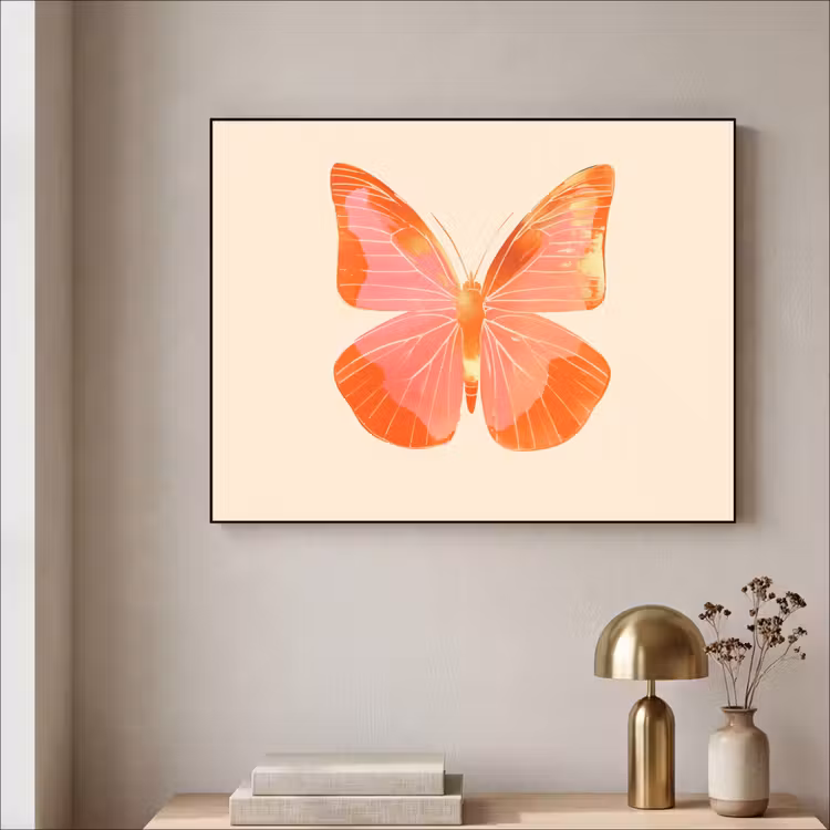 Art Frame - Vlinder - Minimalistisch - Roze — 5