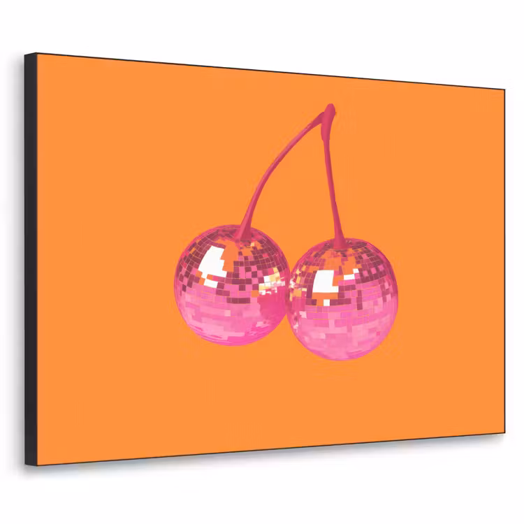 Art Frame - Discoballen - Kers - Spiegels - Roze — 1