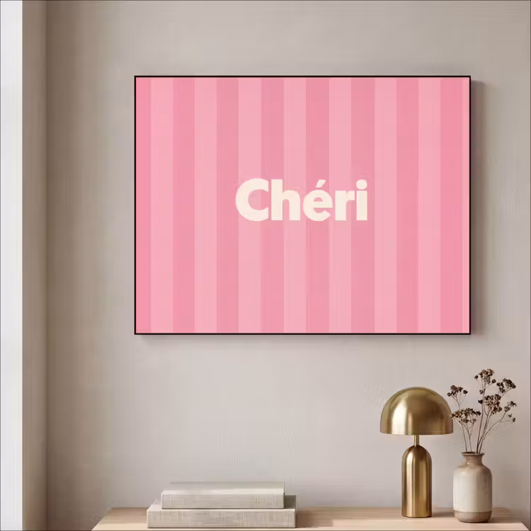 Art Frame - Gestreept - Roze - Chéri — 5