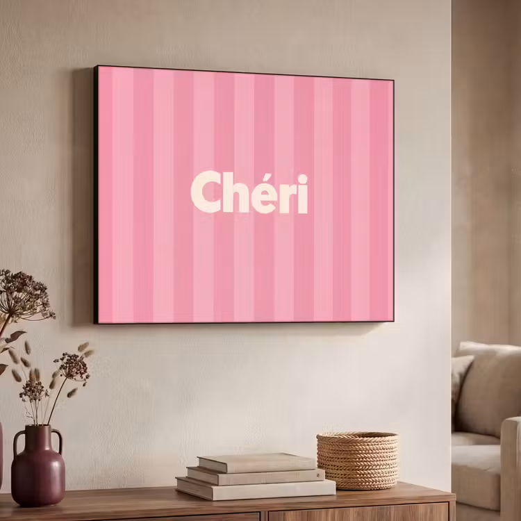 Art Frame - Gestreept - Roze - Chéri — 7