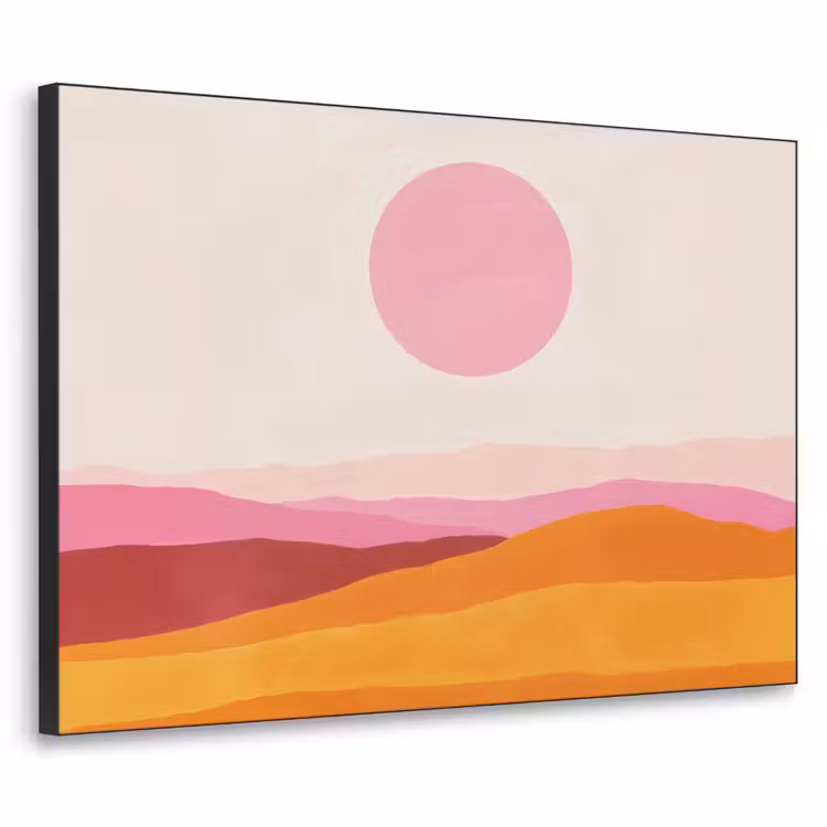 Art Frame - Heuvels - Oranje - Zon - Abstract — 1