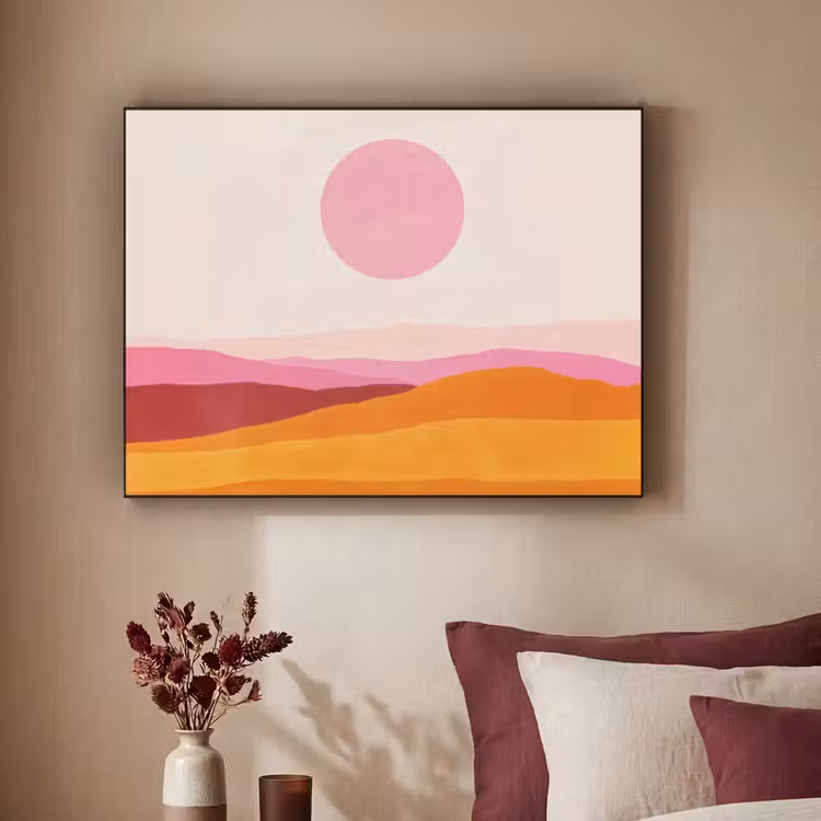 Art Frame - Heuvels - Oranje - Zon - Abstract — 3