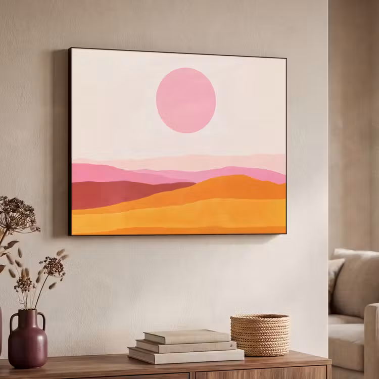 Art Frame - Heuvels - Oranje - Zon - Abstract — 7