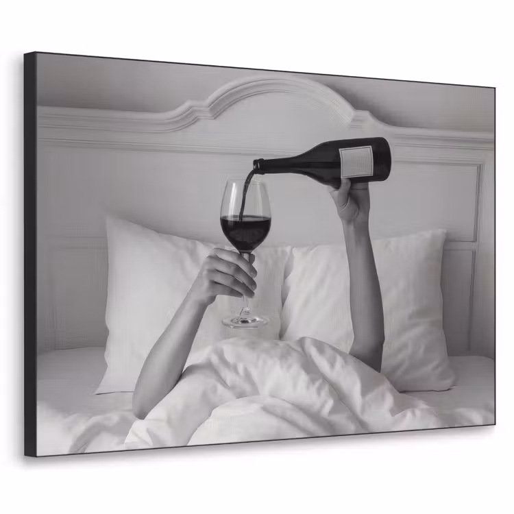 Art Frame - Lakens - Armen - Wijn - Glas — 1