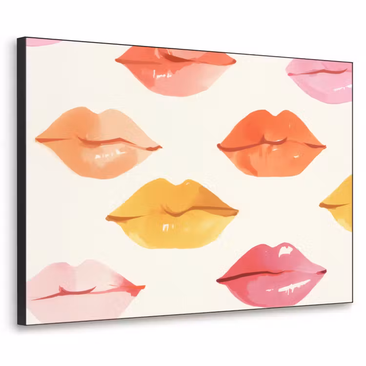 Art Frame - Lippen - Kleurrijk - Glanzend — 1