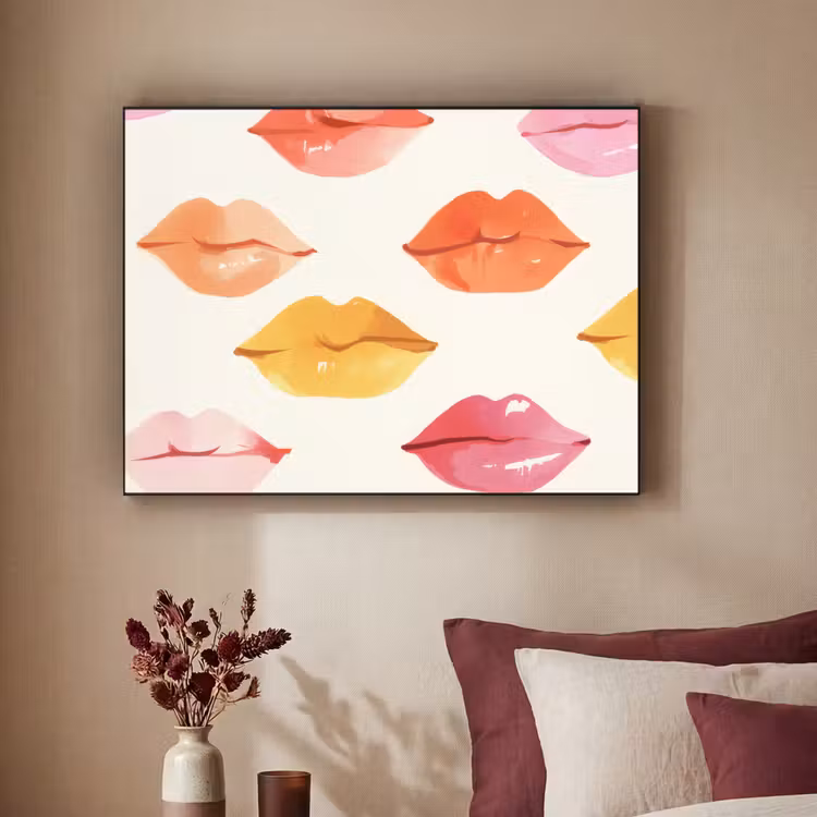 Art Frame - Lippen - Kleurrijk - Glanzend — 3