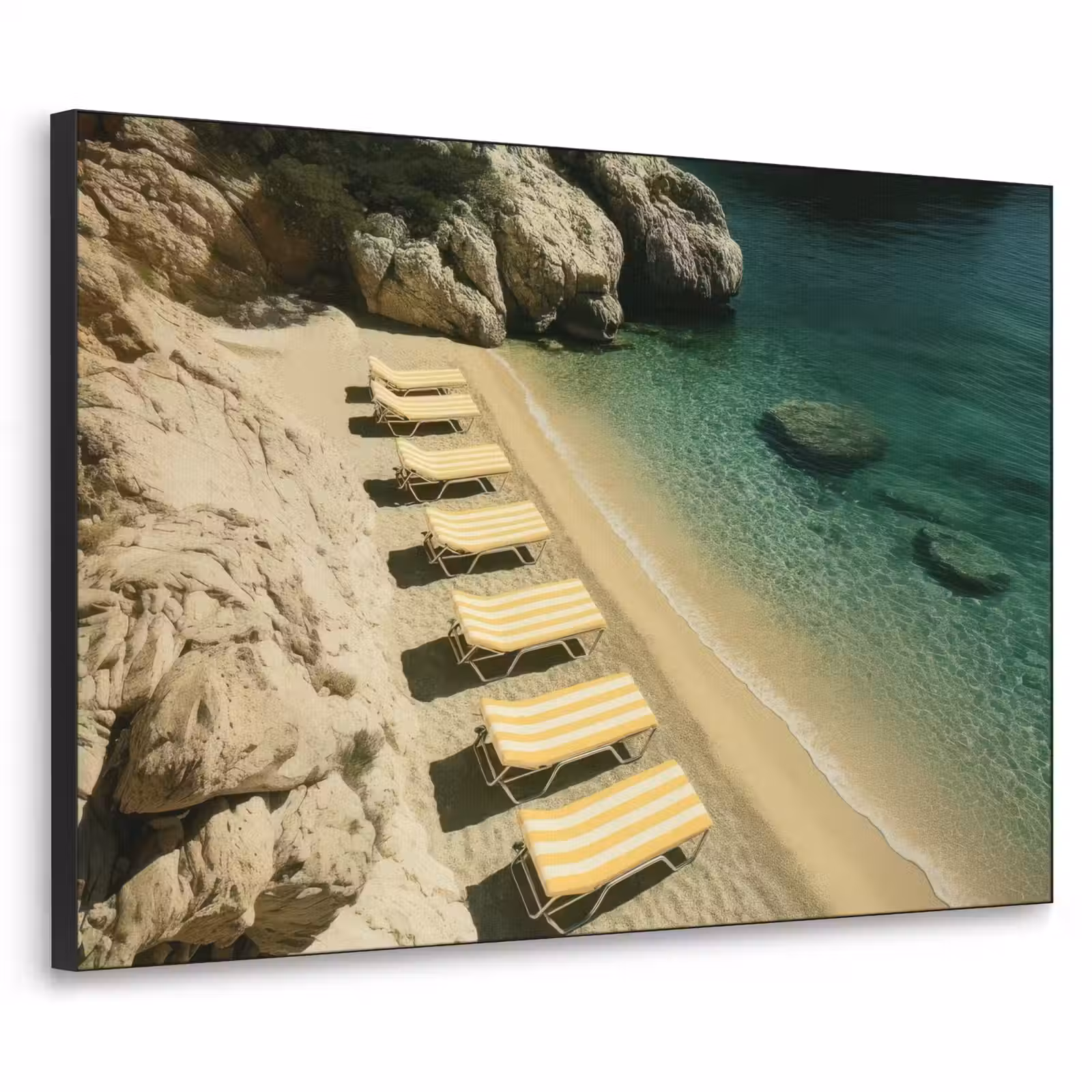 Art Frame - Strandbedden - Zee - Stenen - Baai — 1