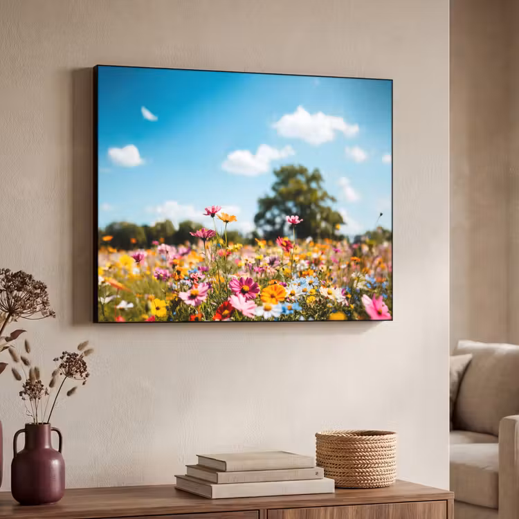 Art Frame - Bloemenweide - Blauw - Lucht - Kleuren — 7