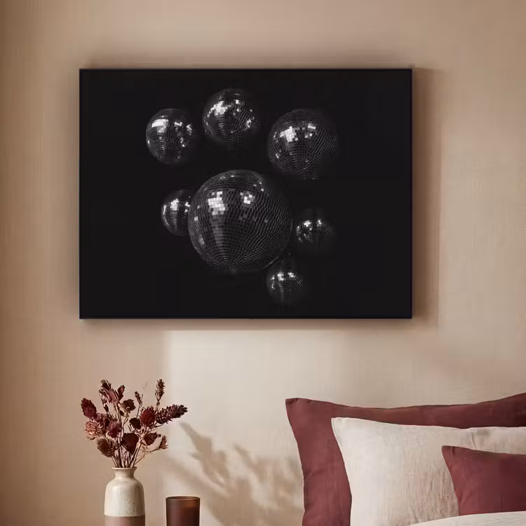 Art Frame - Discoballen - Minimalistisch - Zwart — 3