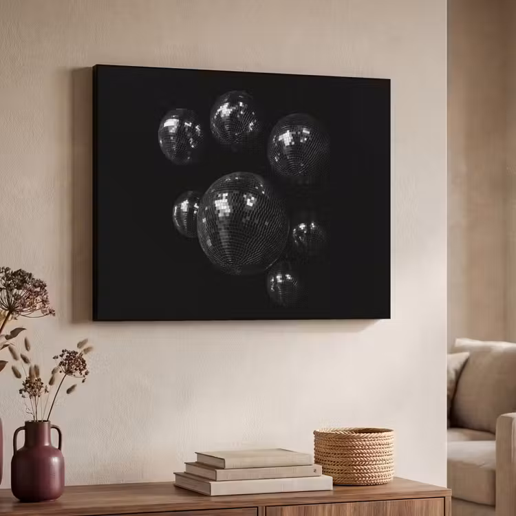 Art Frame - Discoballen - Minimalistisch - Zwart — 7