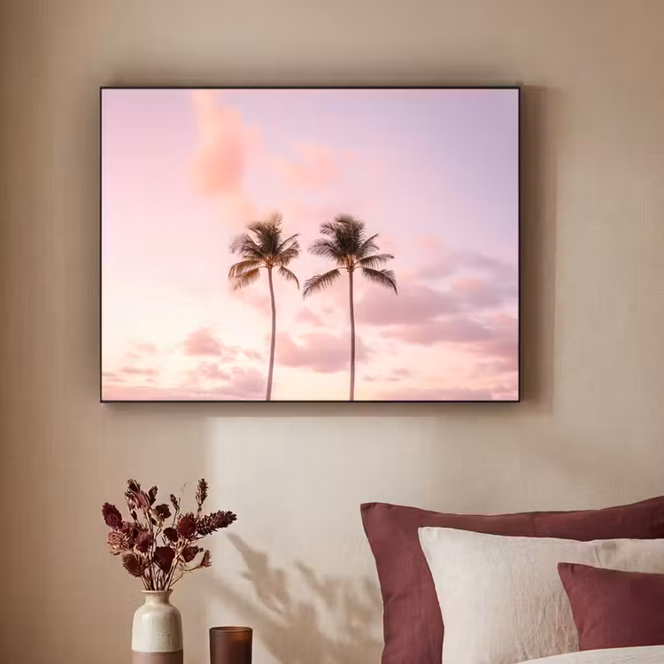 Art Frame - Palmbomen - Paars - Wolken - Lucht — 3