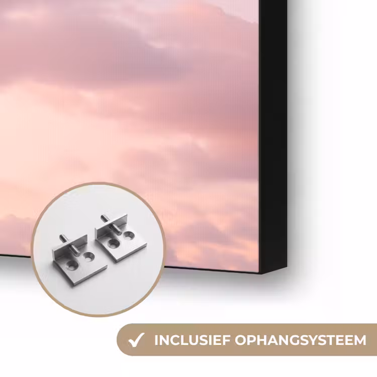 Art Frame - Palmbomen - Paars - Wolken - Lucht — 6