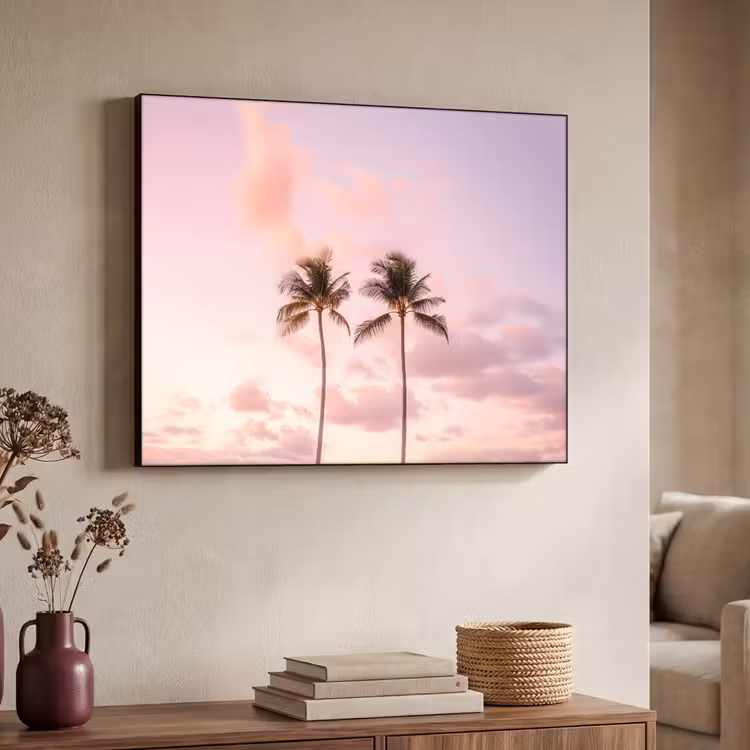 Art Frame - Palmbomen - Paars - Wolken - Lucht — 7