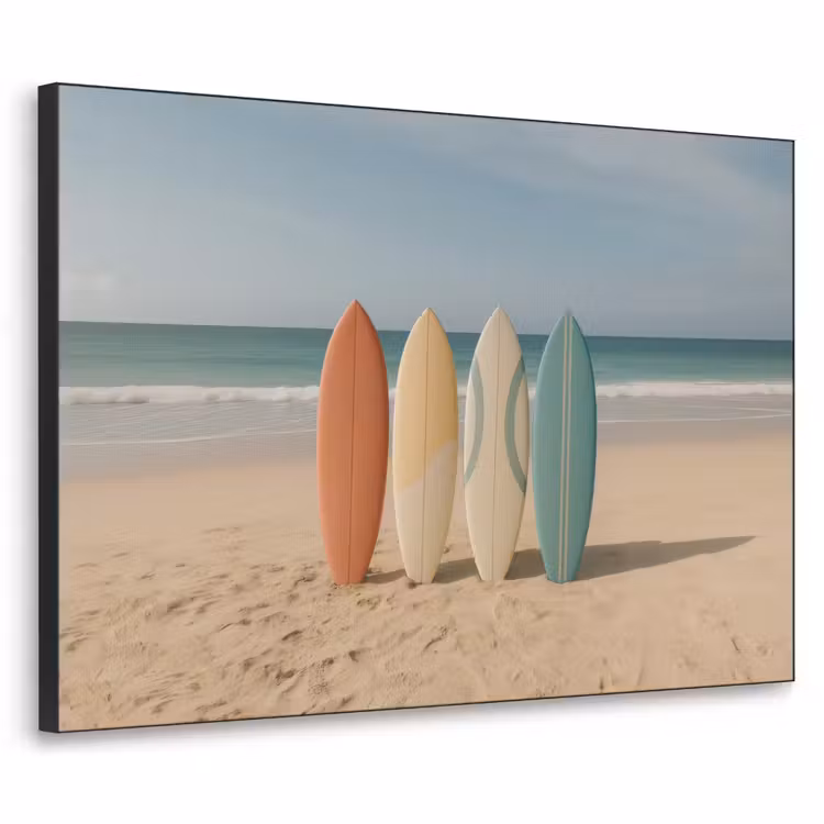 Art Frame - Strand - Surfbord - Pastel — 1