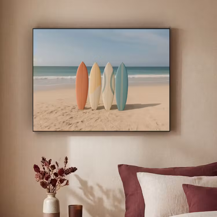 Art Frame - Strand - Surfbord - Pastel — 3
