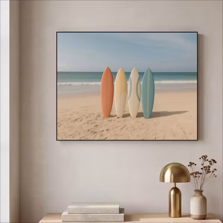 Art Frame - Strand - Surfbord - Pastel — 5