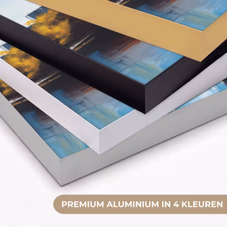 Art Frame - Bomen Frankfurt- Stad - Skyline - Brug — 2