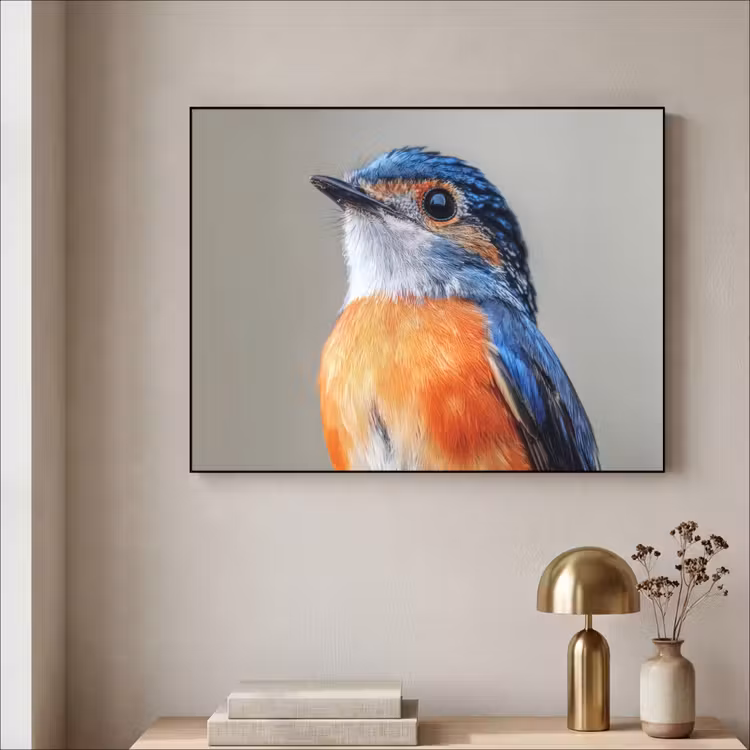 Art Frame - Kleurrijk - Vogeltje - Veren - Blauw — 5