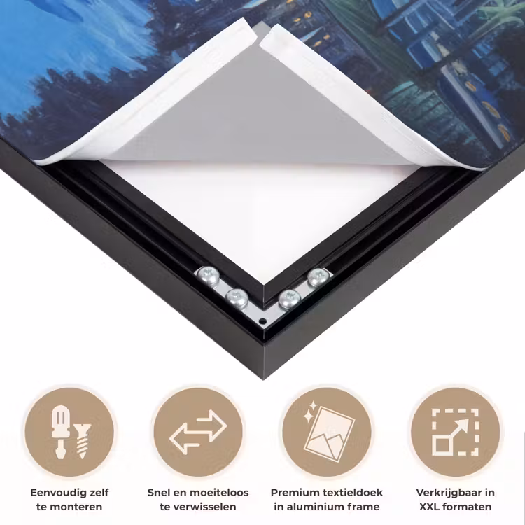 Art Frame - Stad Kuala Lumpur - Skyline - Wolkenkrabbers - Water — 4