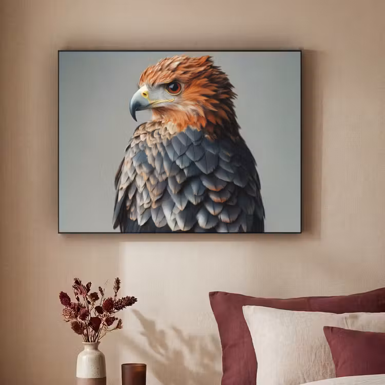 Art Frame - Vogel - Realistisch - Veren - Bruin — 3