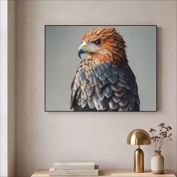Art Frame - Vogel - Realistisch - Veren - Bruin — 5