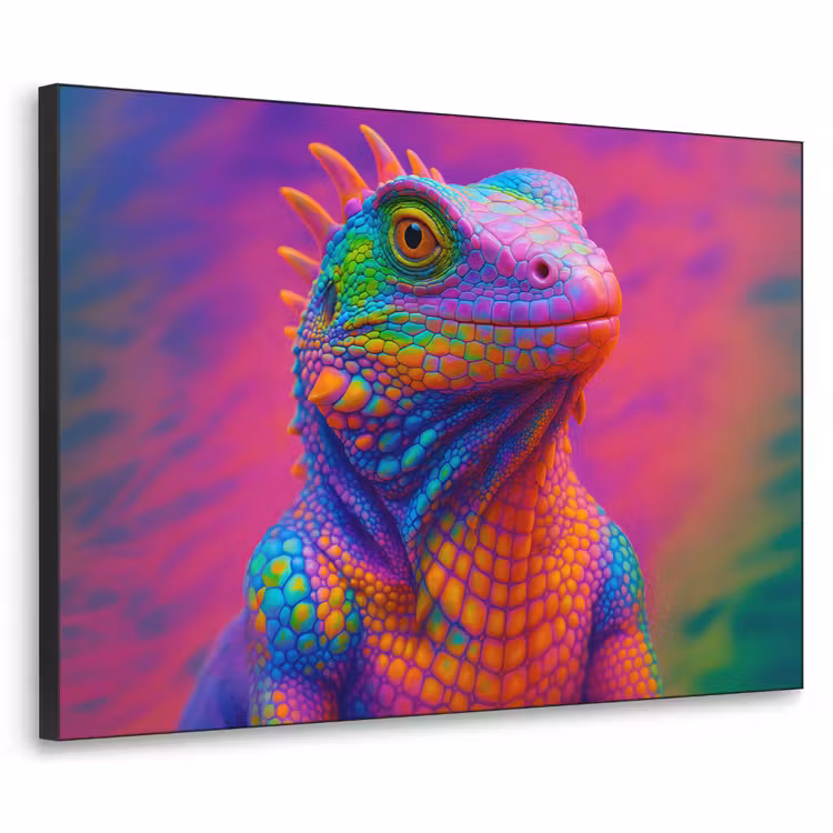 Art Frame - Kameleon - Dieren - Neon - Kleur — 1