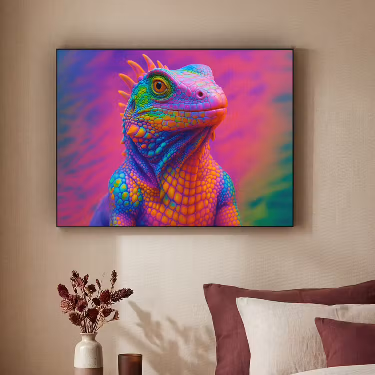 Art Frame - Kameleon - Dieren - Neon - Kleur — 3