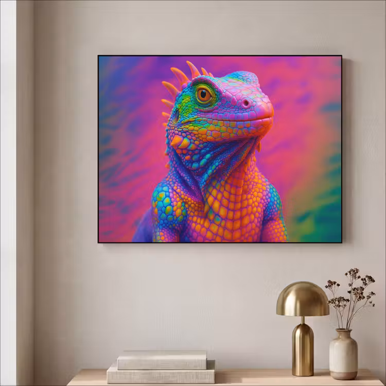 Art Frame - Kameleon - Dieren - Neon - Kleur — 5