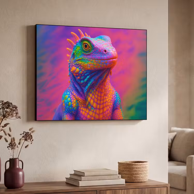 Art Frame - Kameleon - Dieren - Neon - Kleur — 7