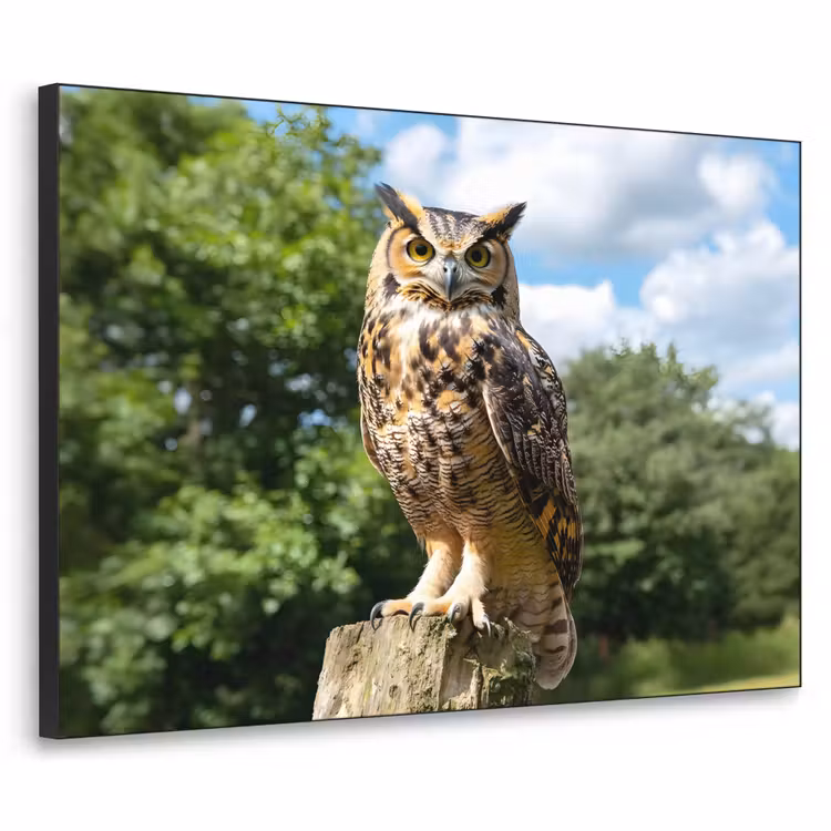 Art Frame - Uil - Boomstronk - Bos - Lucht — 1