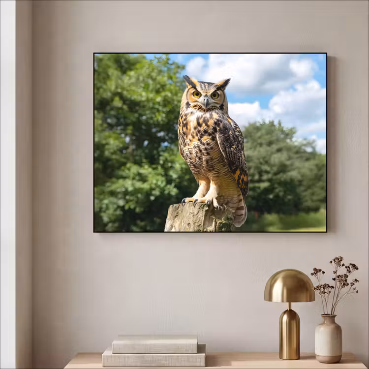 Art Frame - Uil - Boomstronk - Bos - Lucht — 5