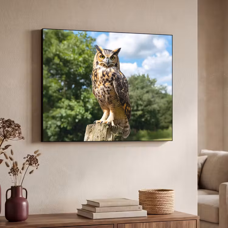 Art Frame - Uil - Boomstronk - Bos - Lucht — 7