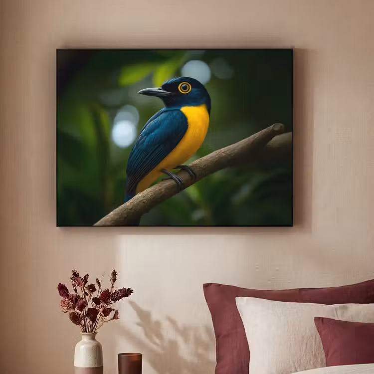 Art Frame - Vogel - Tak - Geel - Bladeren — 3