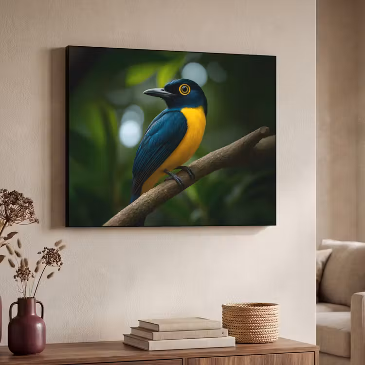 Art Frame - Vogel - Tak - Geel - Bladeren — 7